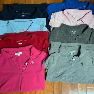 LOT 8 girls’ short sleeve polo shirts
